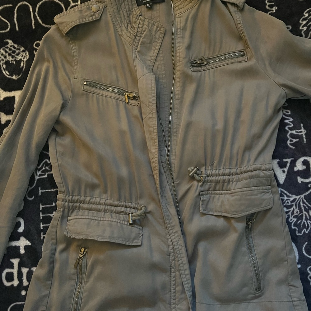 Trixxi Women's Utility Jacket in Olive